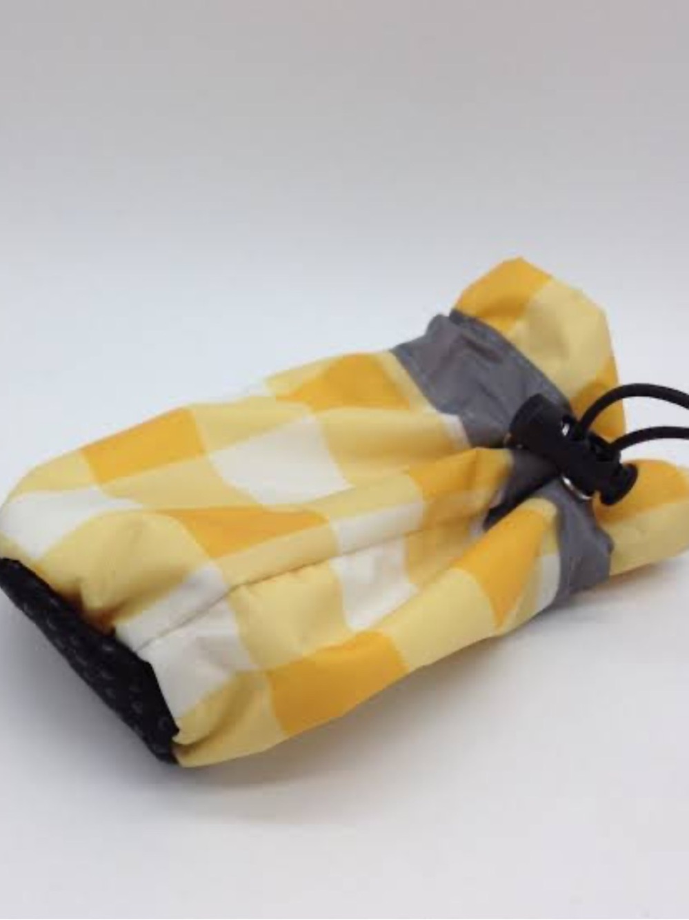 🔴 Yellow Checkered Waterproof Dog Boot with Gray Trim! 🔥